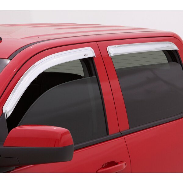 07-17 TUNDRA CREWMAX CHROME VENTVISOR - 4PC CHROME, Auto Ventshade, Mfr#: 684309